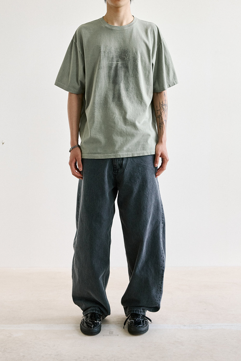 Hatchingroom - New Ghost Tee Over Dyed Vintage (Green) product image 4 | TRAB K-Fashion Australia