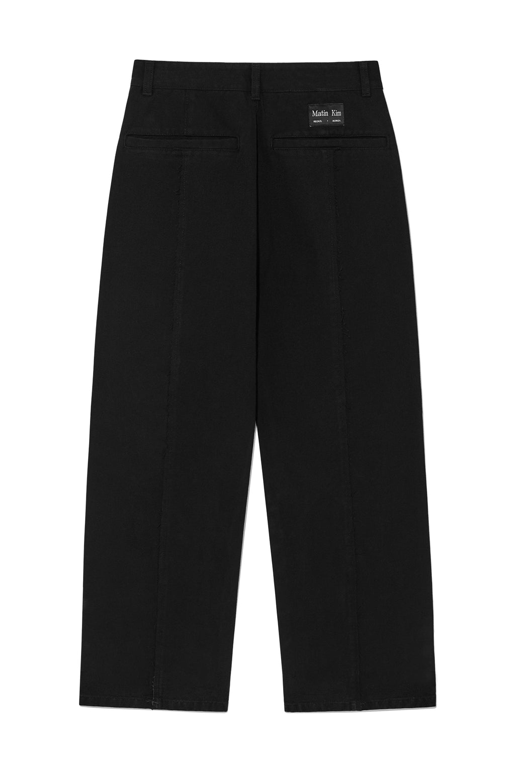 Matin Kim - Stitch Point Washed Cotton Pants (Black) product image 2 | TRAB K-Fashion Australia