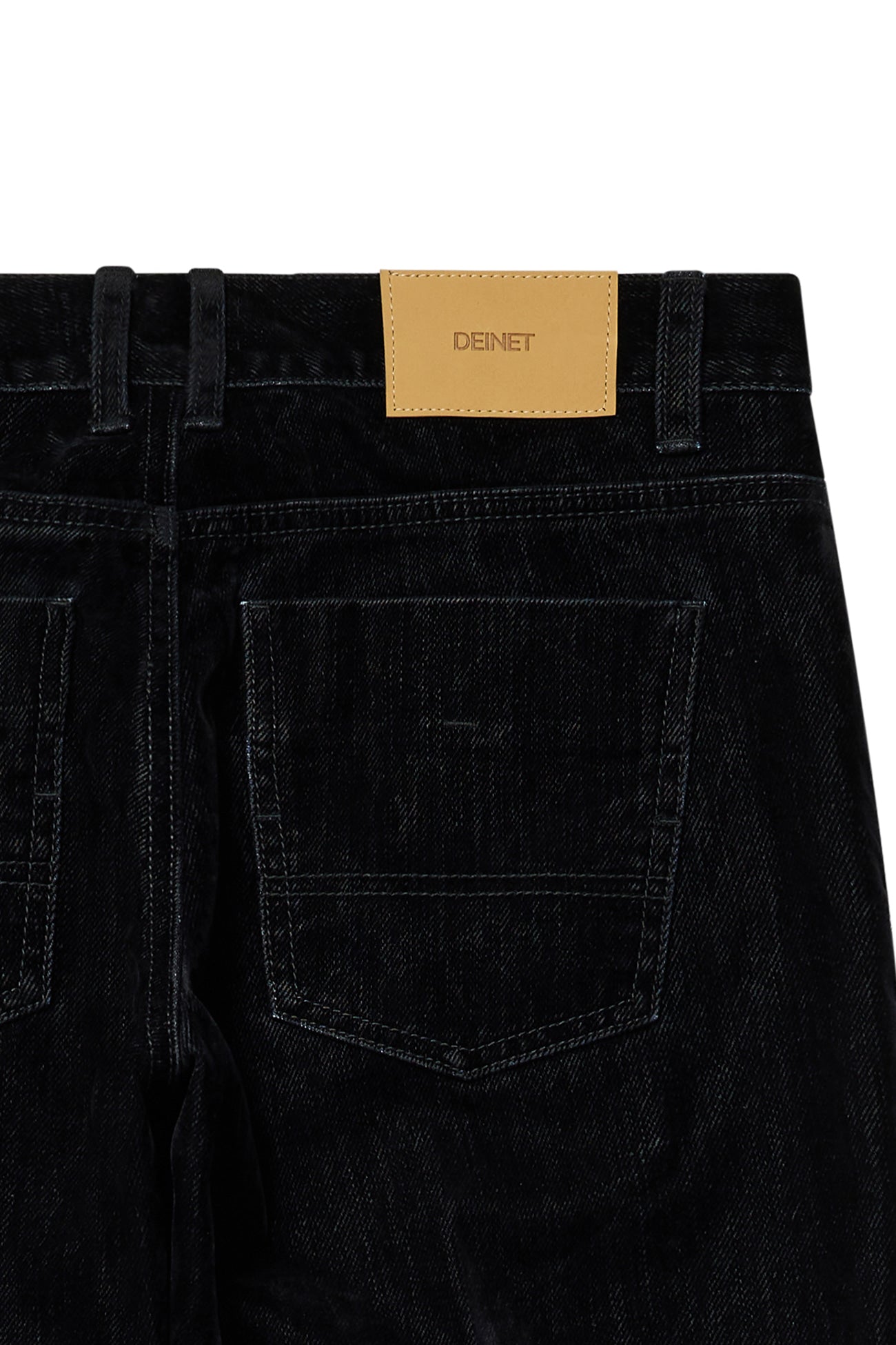 Deinet - Velvet Washed Boot Cut Denim Pants (Black) product image 14 | TRAB K-Fashion Australia