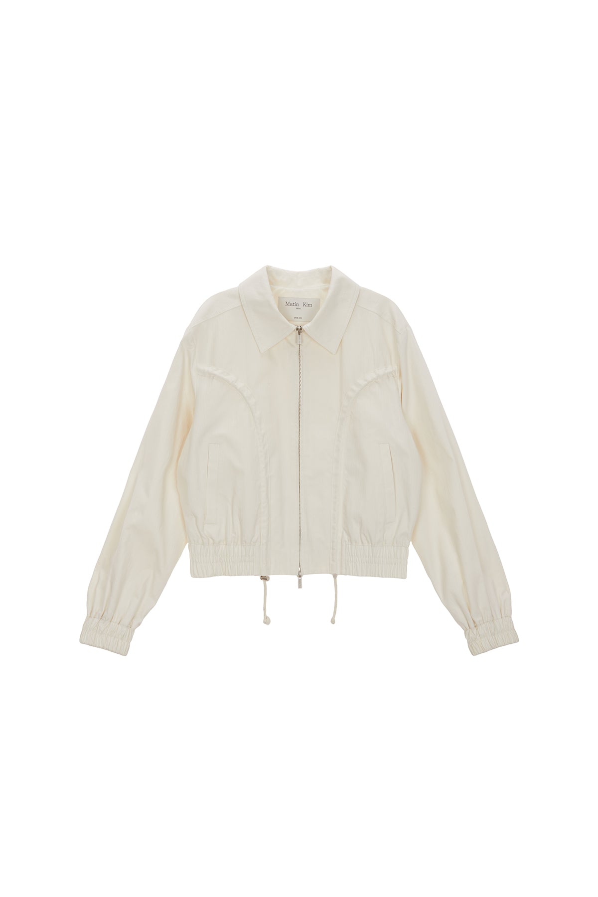 Matin Kim - Curvy String Crop Blouson (Ivory) product image 1 | TRAB K-Fashion Australia