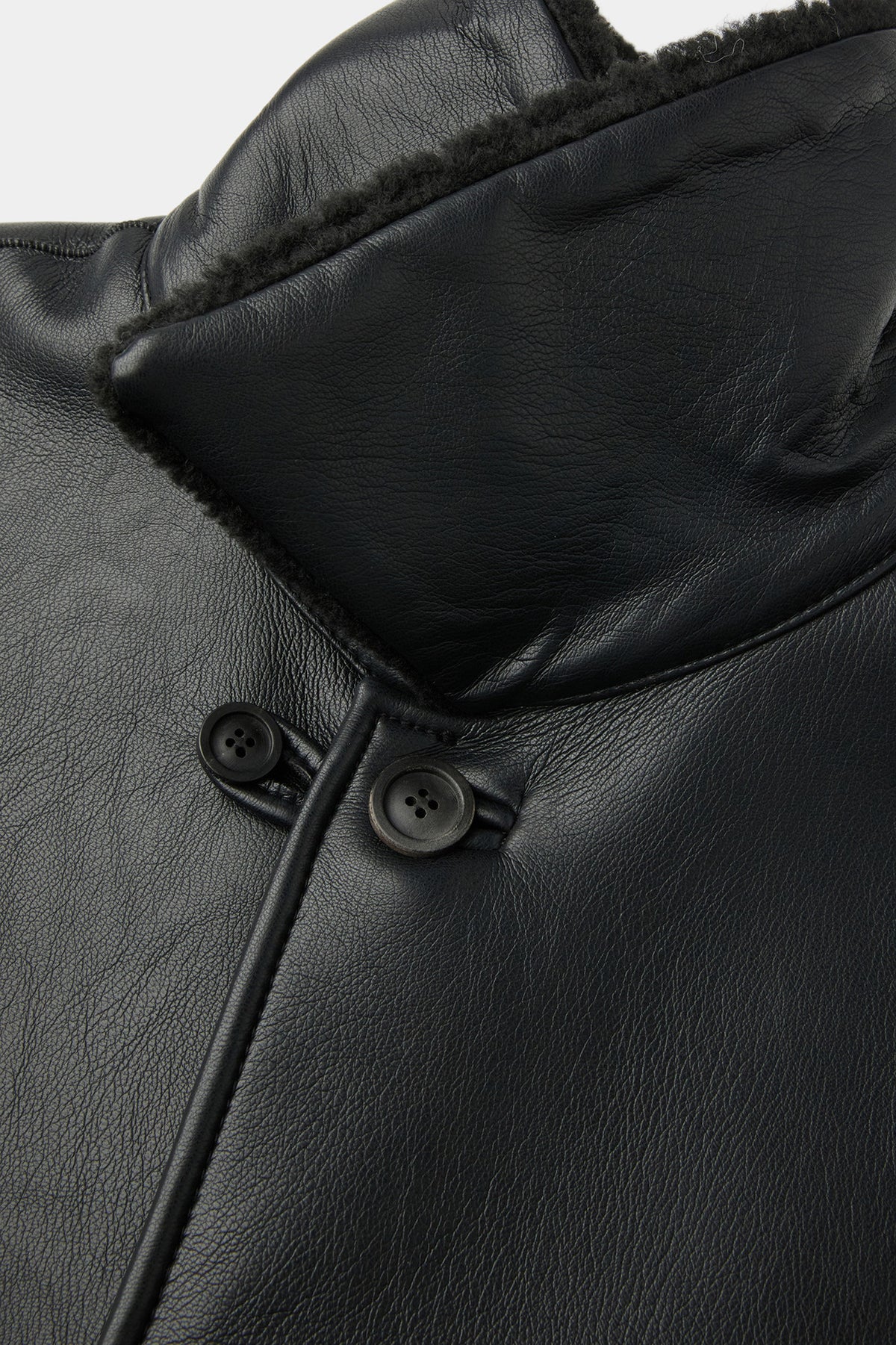 Coor - Linking Binding Fake Shearling Half Coat (Black) product image 6 | TRAB K-Fashion Australia