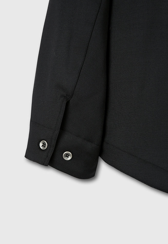 Tonywack - Hard Twist Wool Padded Shirt Jacket (Black) product image 14 | TRAB K-Fashion Australia