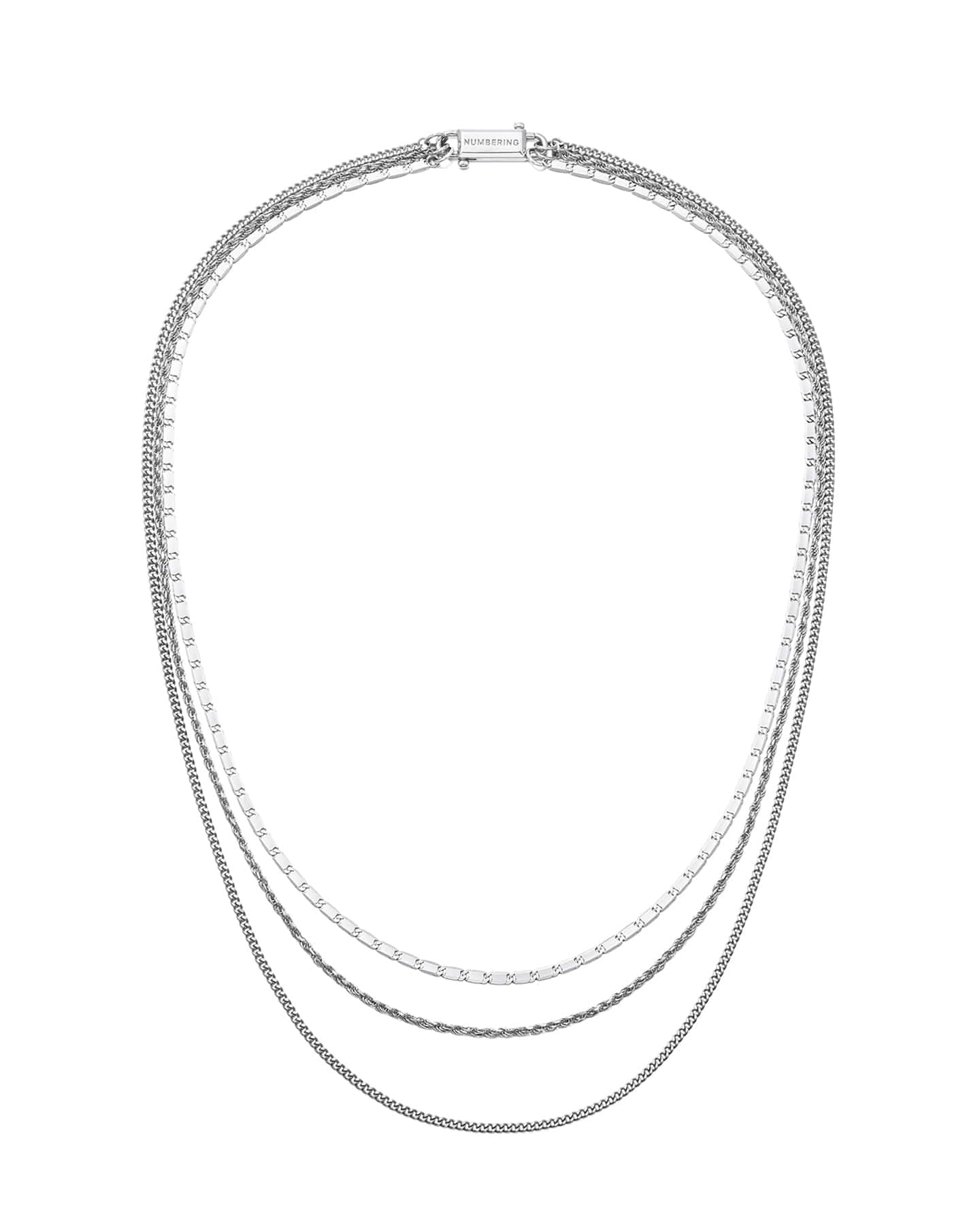 Numbering - Triple Layered Chain Necklace #7743 product image 7 | TRAB K-Fashion Australia