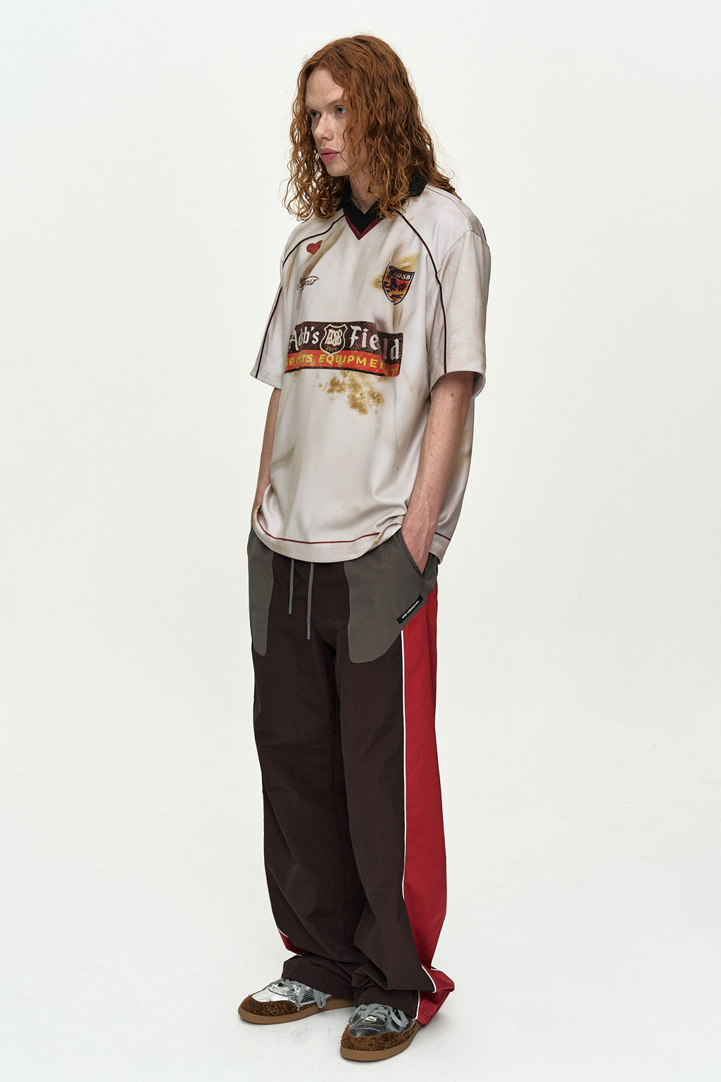 Andersson Bell - Dust Printed Football Jersey T-Shirt (White) product image 4 | TRAB K-Fashion Australia