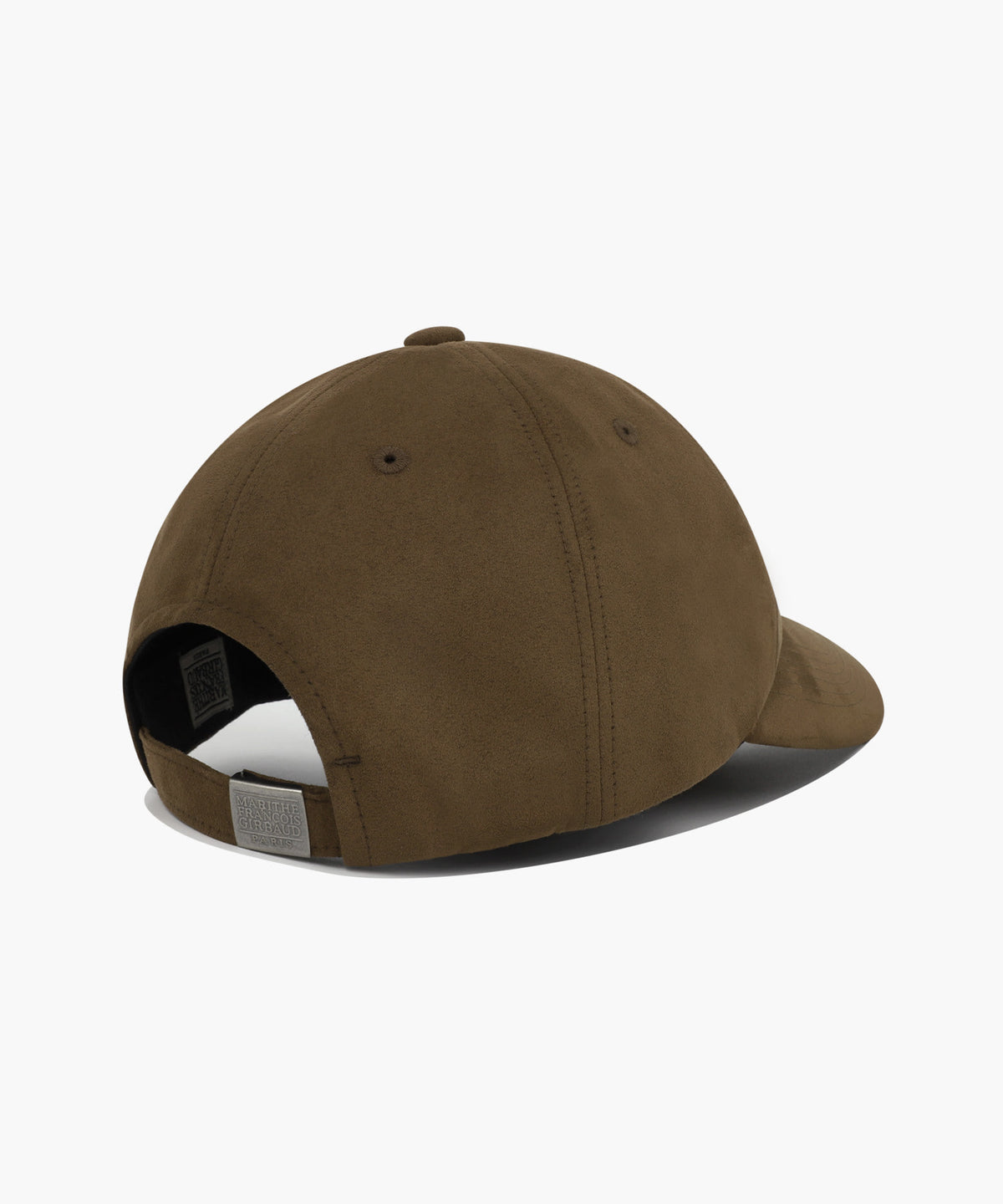 Marithe & Francois Girbaud - Micro Classic Logo Metal Suede Covered Cap (Brown) product image 2 | TRAB K-Fashion Australia