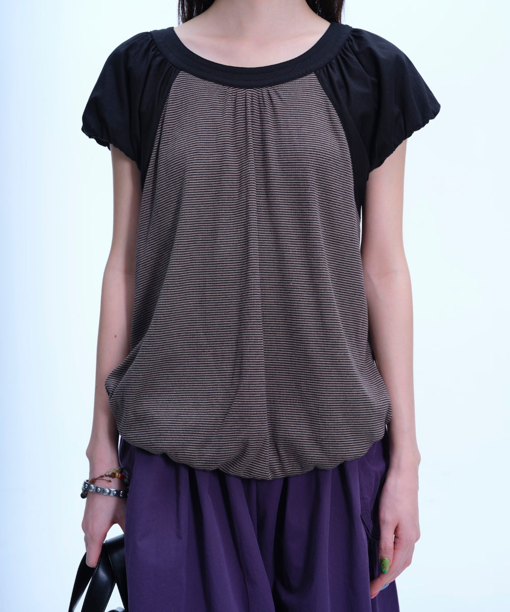 Coyseio - Puff Shirring T-Shirt (Black) product image 8 | TRAB K-Fashion Australia