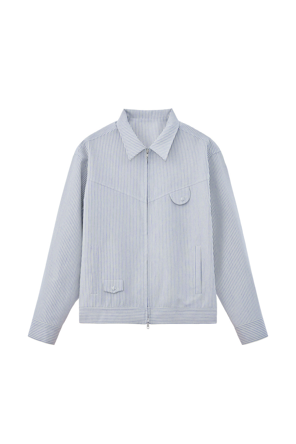 Stu - Embroidery Stripe Jacket Sky (Blue) product image 18 | TRAB K-Fashion Australia