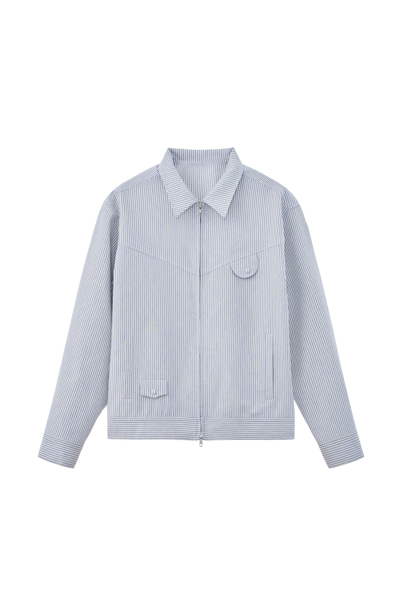 Stu - Embroidery Stripe Jacket Sky (Blue) product image 18 | TRAB K-Fashion Australia