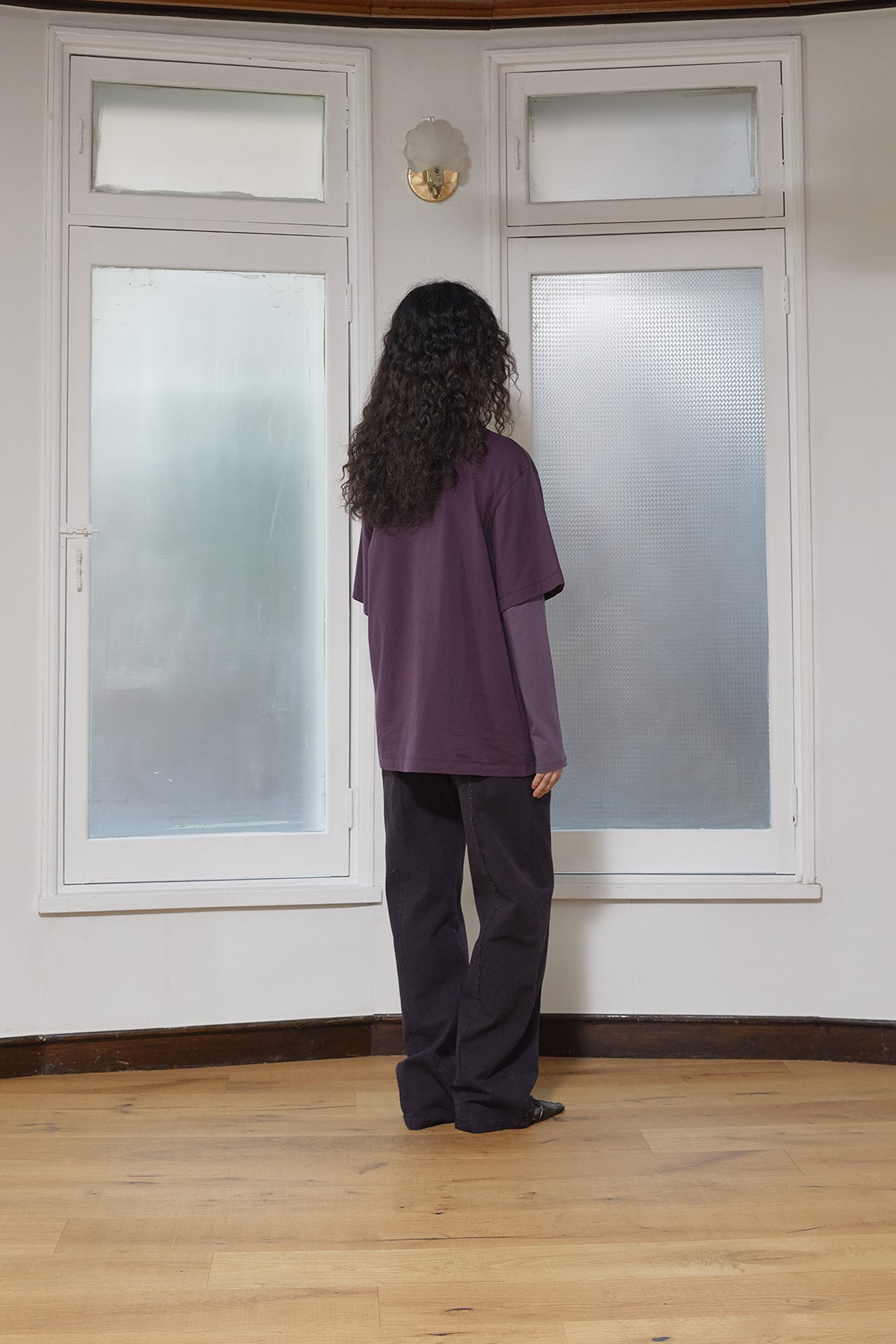 Matin Kim - Half Text Logo Top (Purple) product image 8 | TRAB K-Fashion Australia