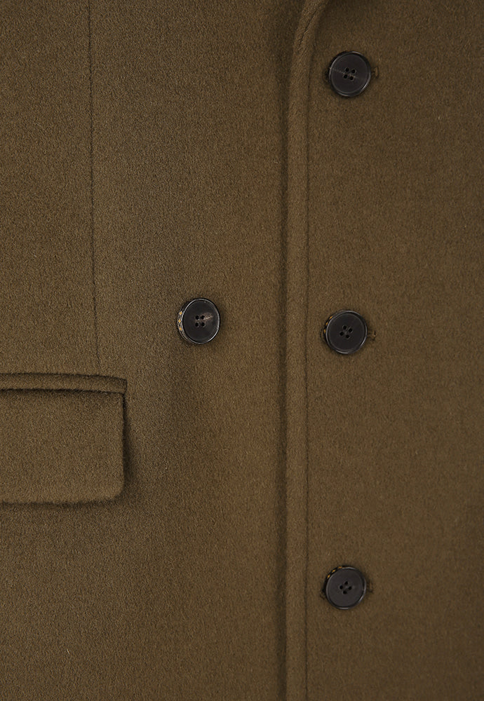 Tonywack - Cashmere Single-Breasted Tailored Wrap Coat (Wood Brown) product image 11 | TRAB K-Fashion Australia