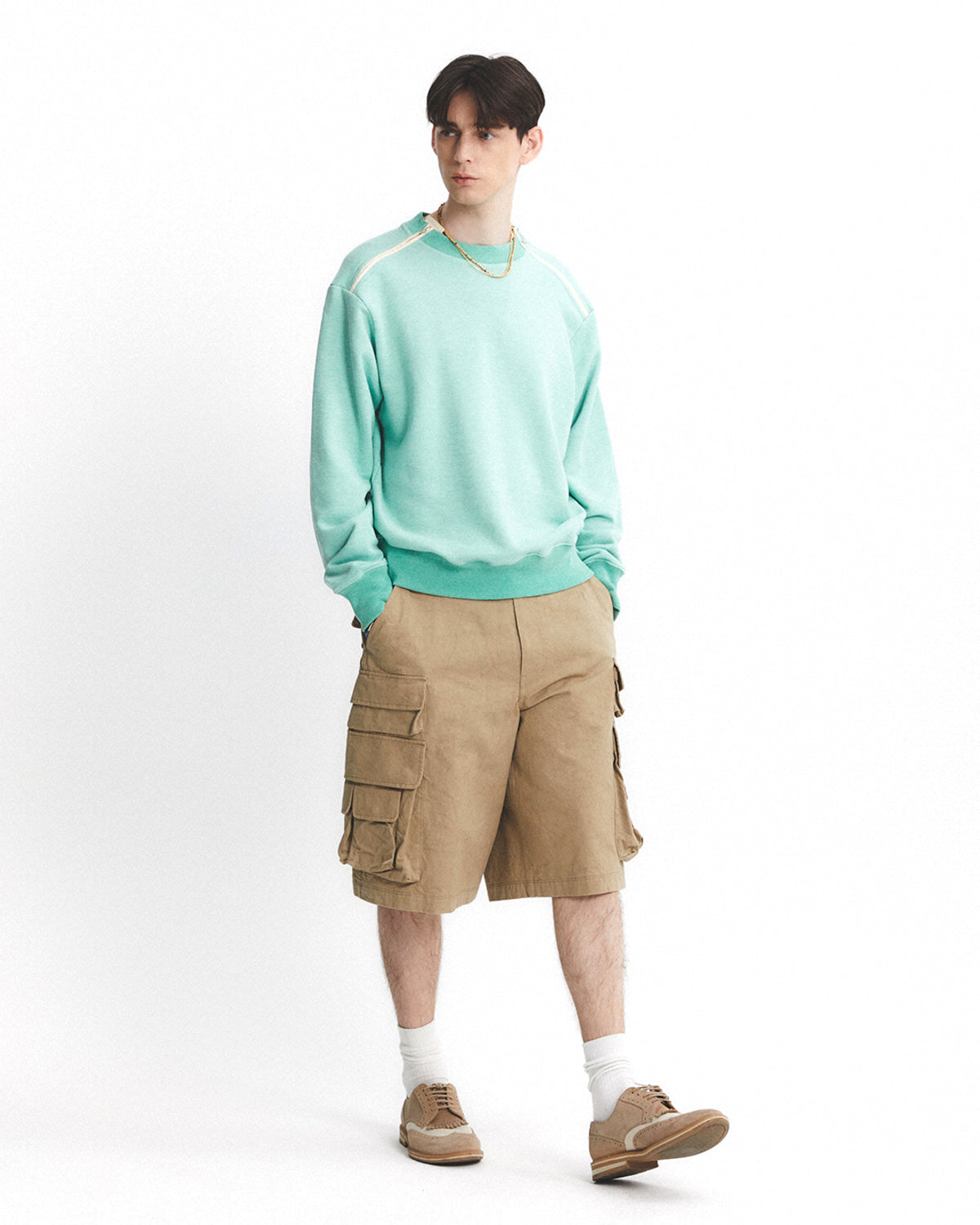 Eastlogue - Army Double Zip Sweatshirt (L.green) product image 4 | TRAB K-Fashion Australia