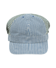 Coyseio - Striped Pintuck Puff Cap (Green) product image 1 | TRAB K-Fashion Australia
