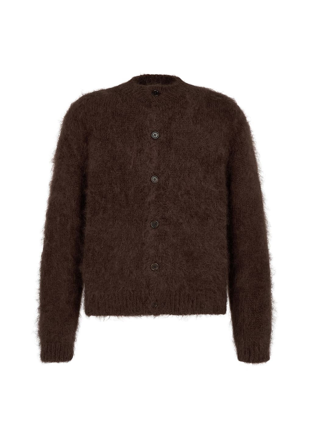 Amomento - men's mohair bulky cardigan (Brown) product image 8 | TRAB K-Fashion Australia