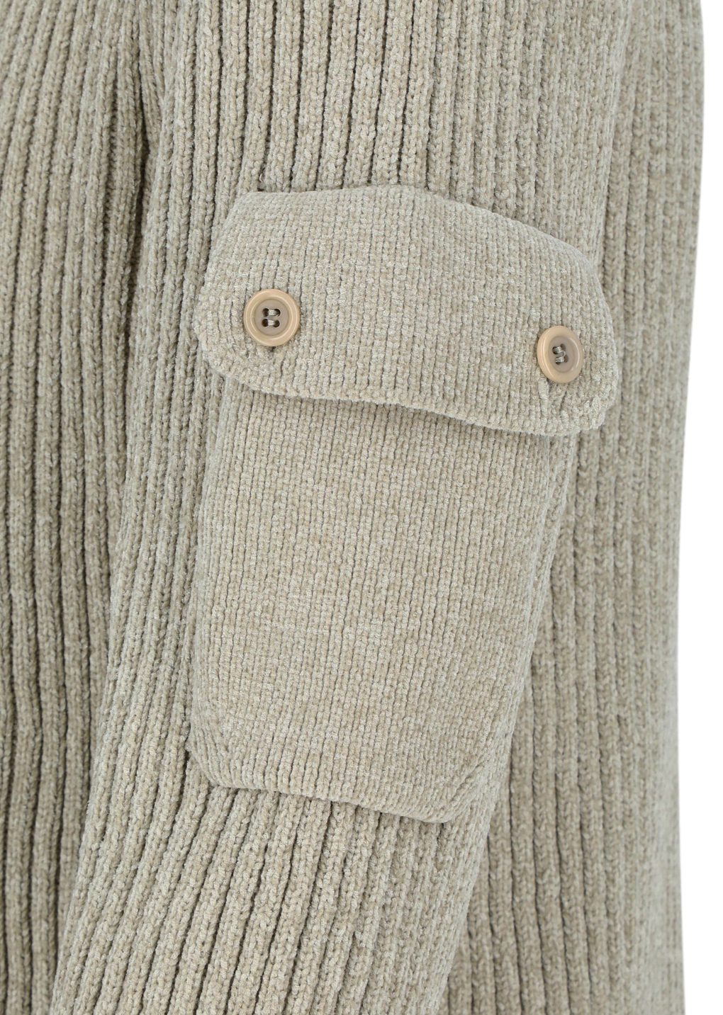 Amomento - Ribbed velvet knit top (Beige) product image 10 | TRAB K-Fashion Australia