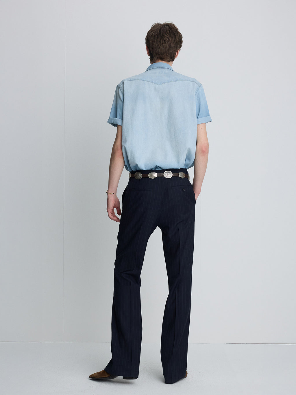 Tonywack - Vintage Denim Western Shirt (Light Washed Blue) product image 4 | TRAB K-Fashion Australia