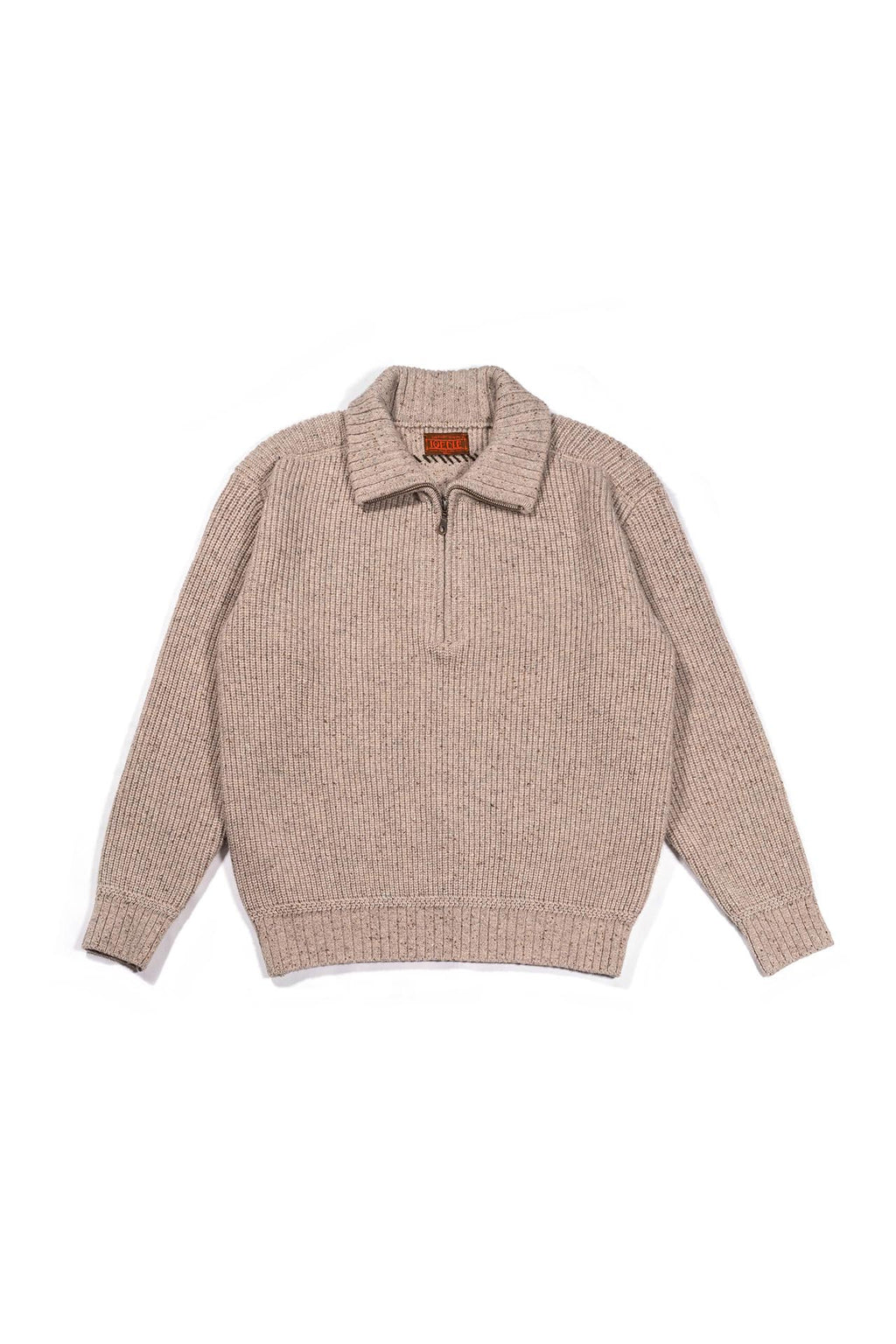 Ioedle - Building Forest Wool Blend Half Zip-Up Knit Pullover (Beige) product image 2 | TRAB K-Fashion Australia