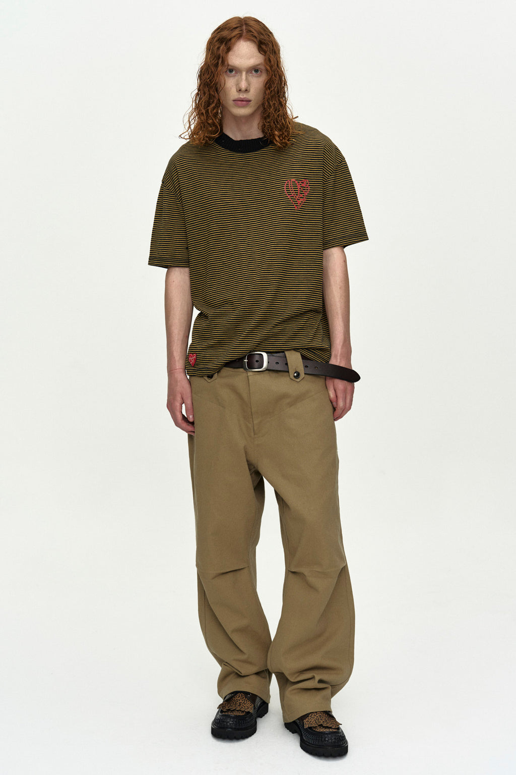 Andersson Bell - (essential) Heart Logo Stripe T-Shirt (Essential) product image 2 | TRAB K-Fashion Australia