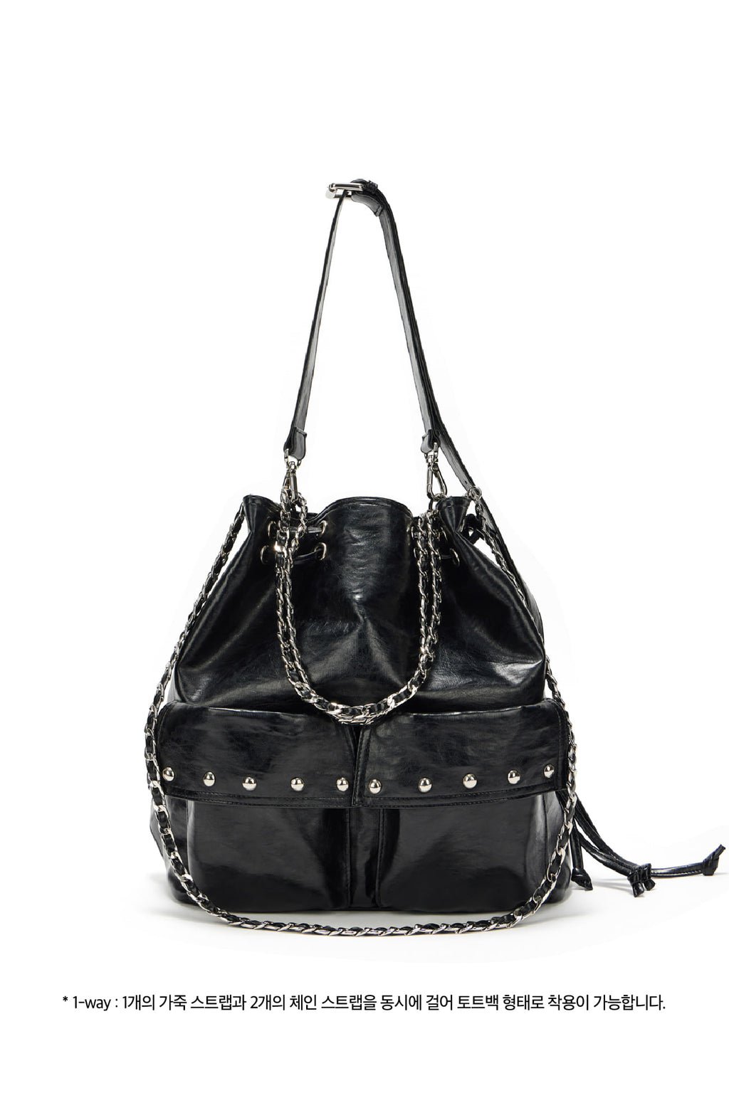 Deinet - Deinet 5-Way Stud Pocket Multi Bag (Black) product image 1 | TRAB K-Fashion Australia