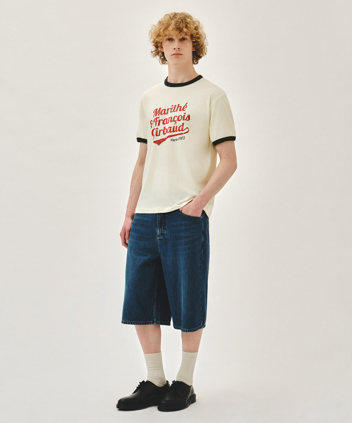 Marithe & Francois Girbaud - Bermuda Denim Pants (Blue) product image 4 | TRAB K-Fashion Australia