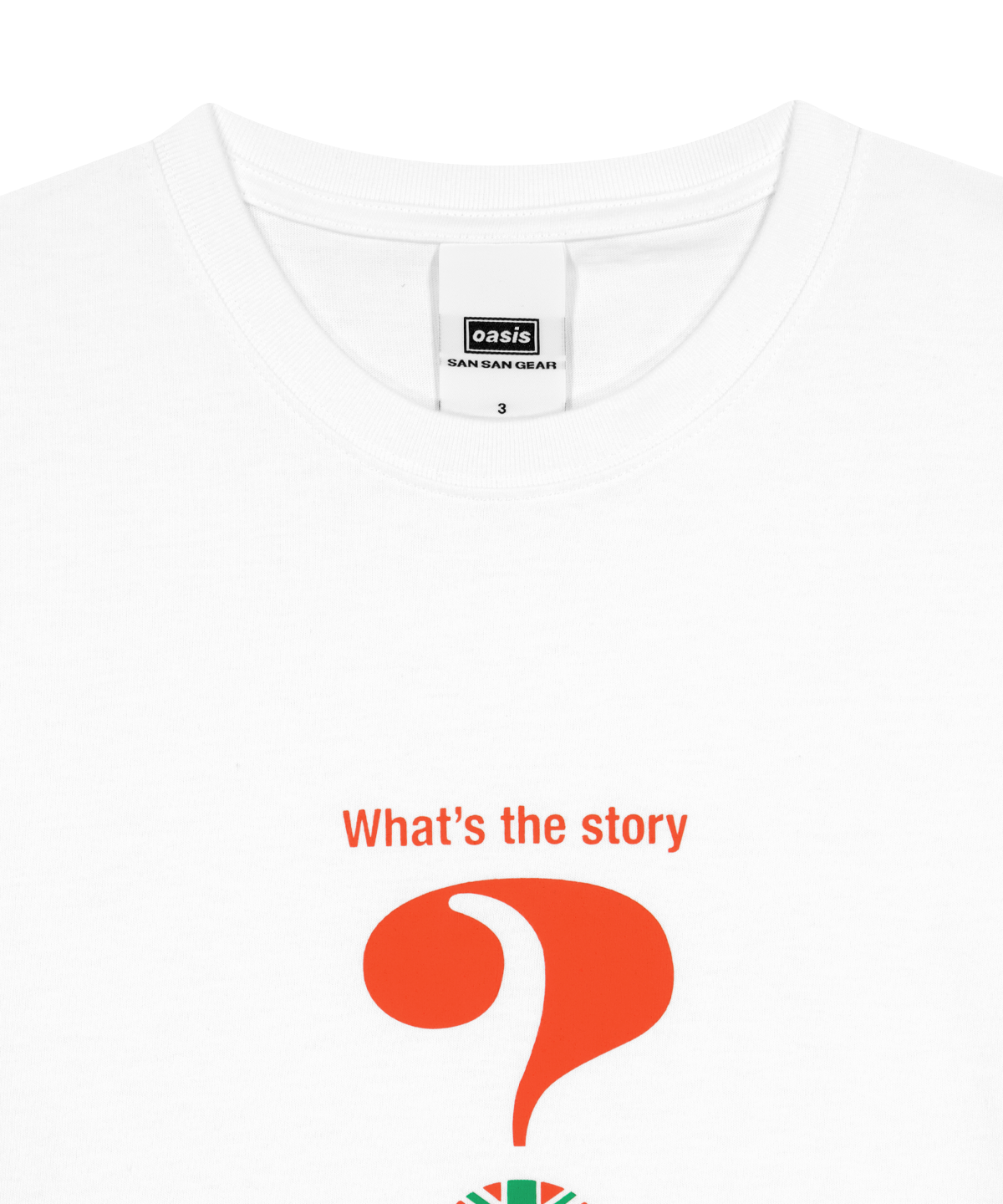 San San Gear - San San Oasis Question Mark T-Shirt (White) product image 3 | TRAB K-Fashion Australia