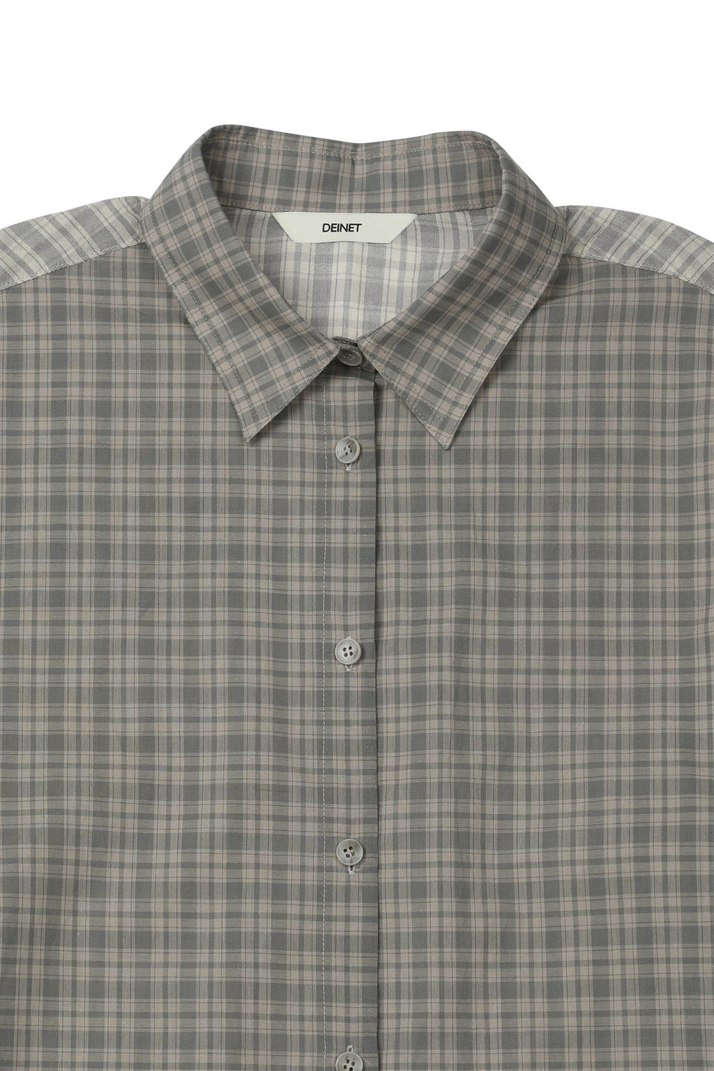 Deinet - Checkered Point Overfit Shirt (Sky Blue) product image 9 | TRAB K-Fashion Australia