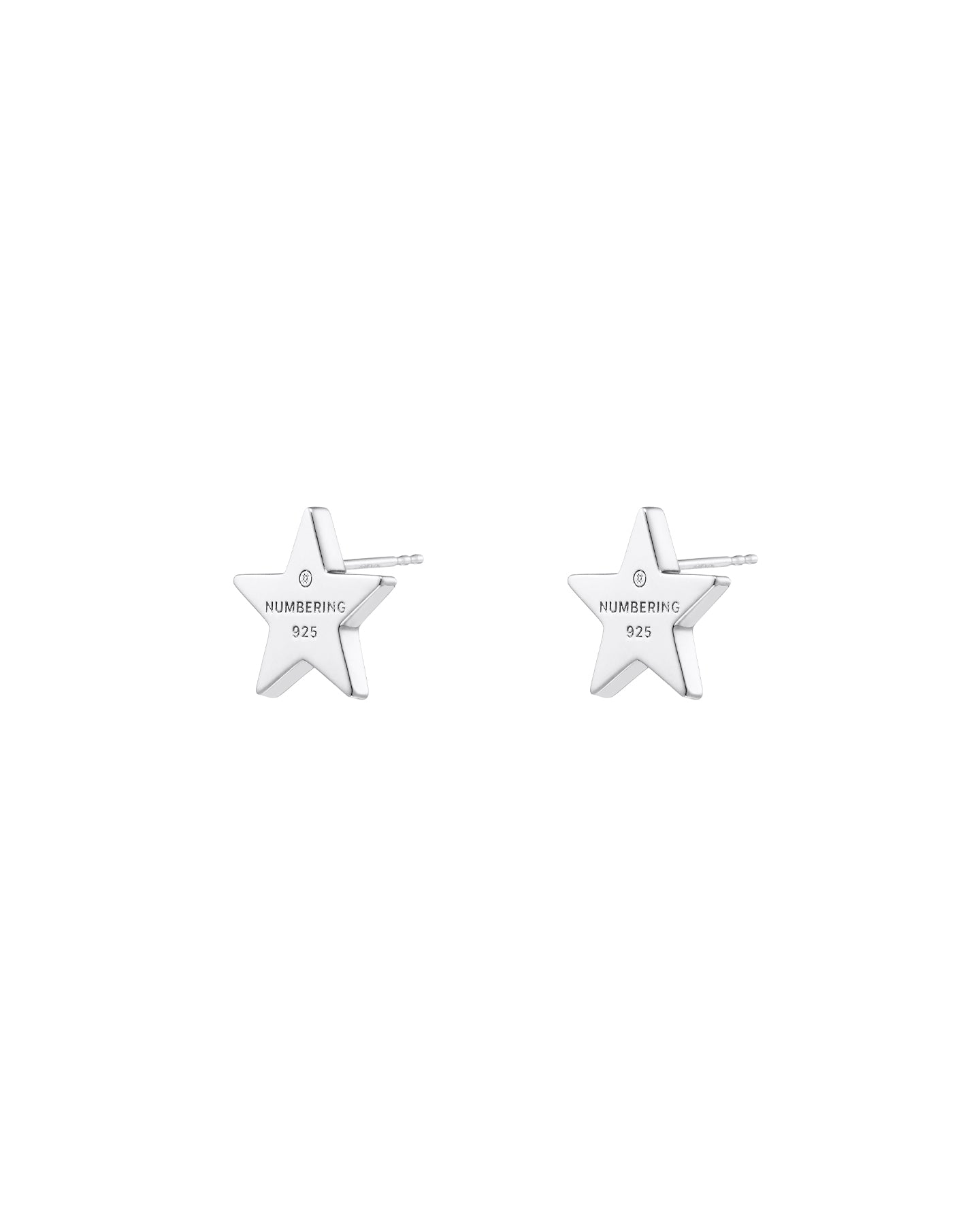 Numbering - Logo Engraved Star Earrings #7117 product image 7 | TRAB K-Fashion Australia