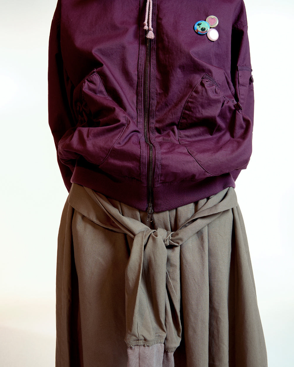 Coyseio - Strap Shirring Skirt (Ash Brown) product image 6 | TRAB K-Fashion Australia