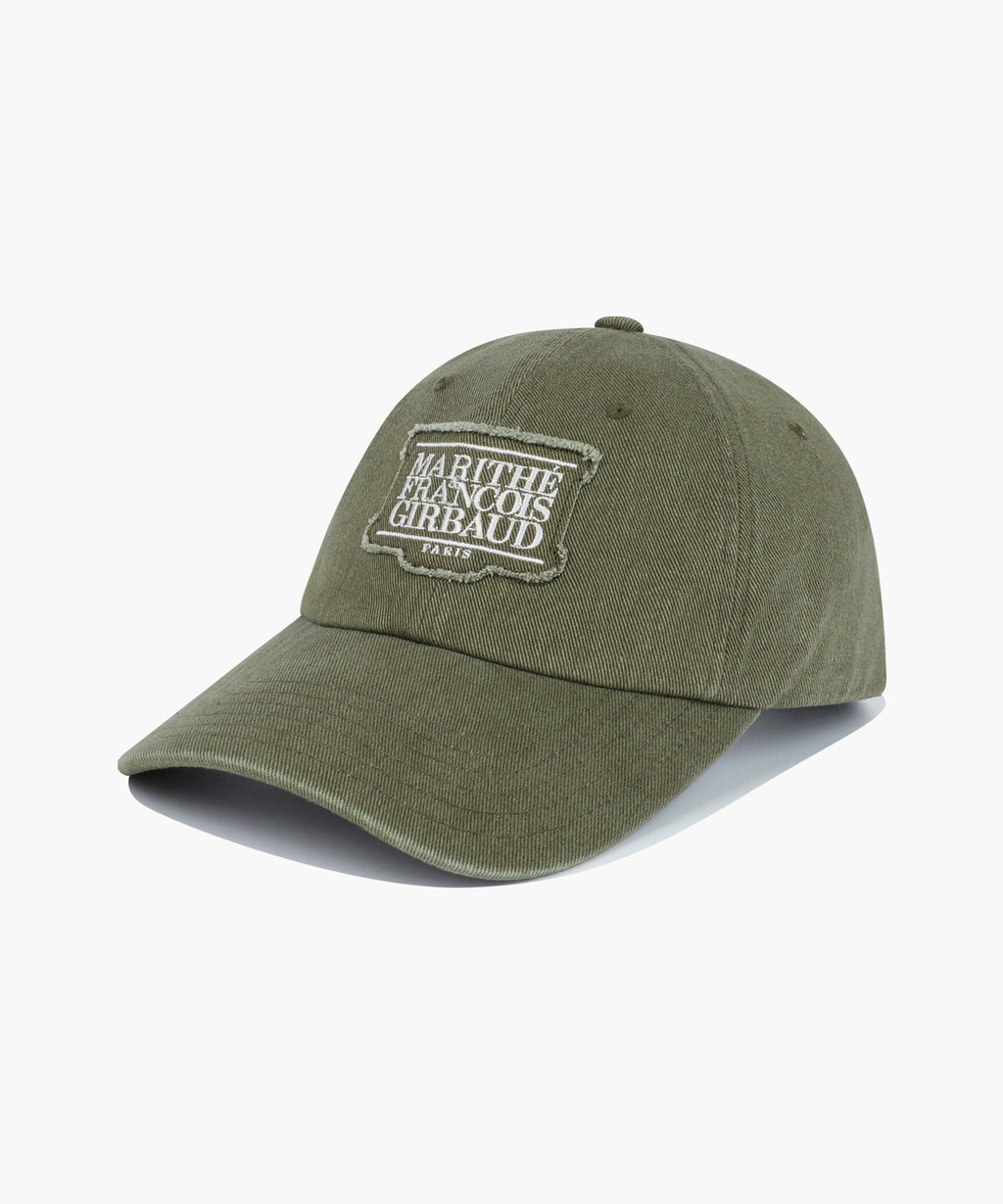 Marithe & Francois Girbaud - Applique Washed Small Classic Logo Cap (Khaki) product image 1 | TRAB K-Fashion Australia