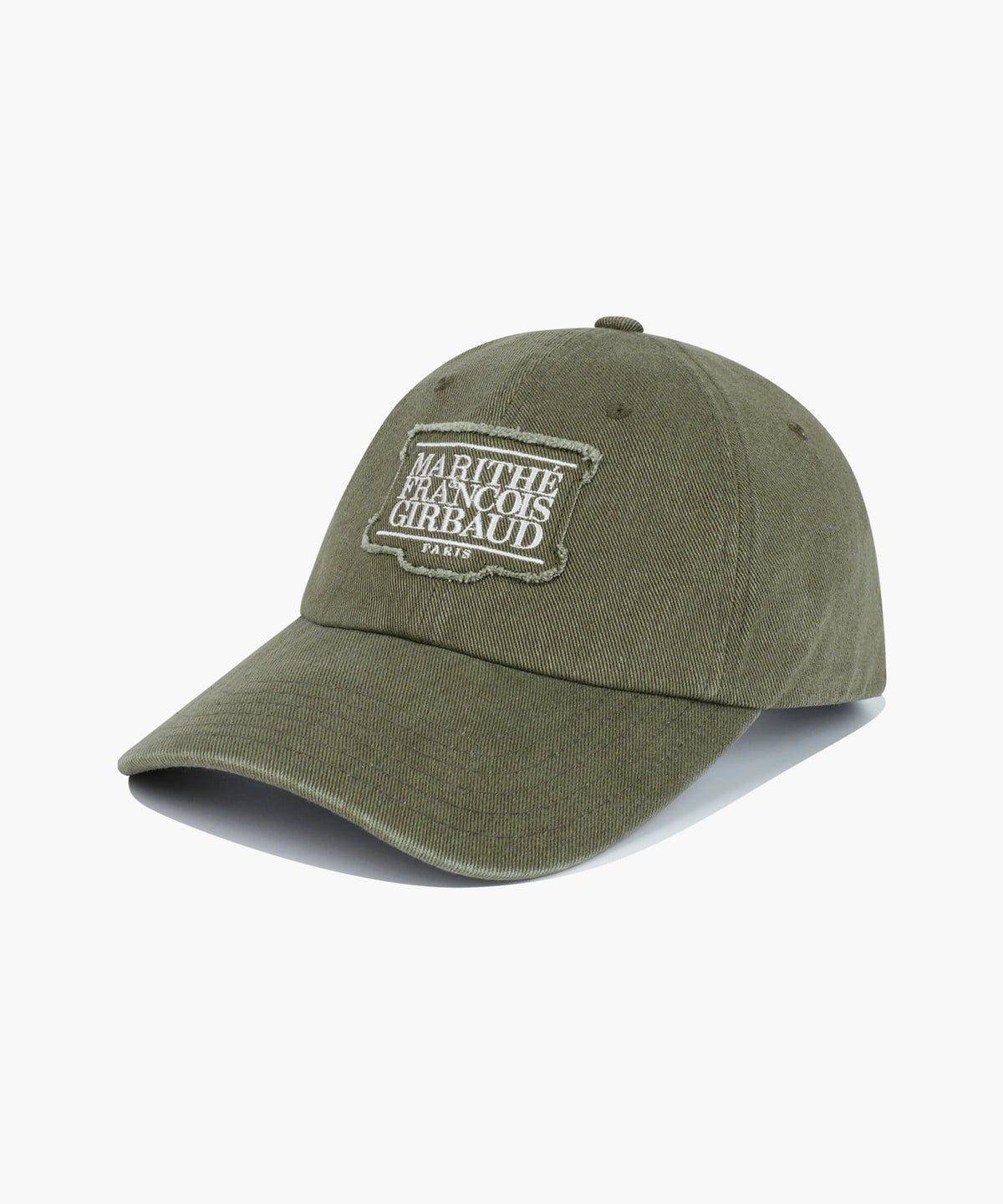 Marithe & Francois Girbaud - Applique Washed Small Classic Logo Cap (Khaki) product image 1 | TRAB K-Fashion Australia