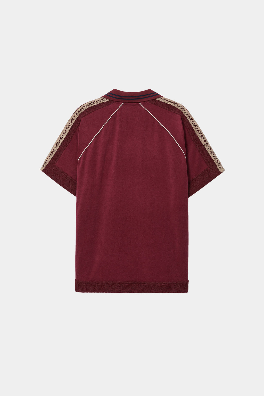 Andersson Bell - Lagos Terry Open Collar Shirt (Wine) product image 11 | TRAB K-Fashion Australia