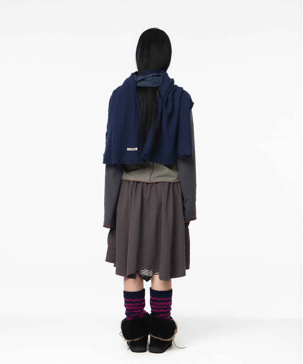 Coyseio - Two-Tone Reversible Muffler (Navy) product image 10 | TRAB K-Fashion Australia