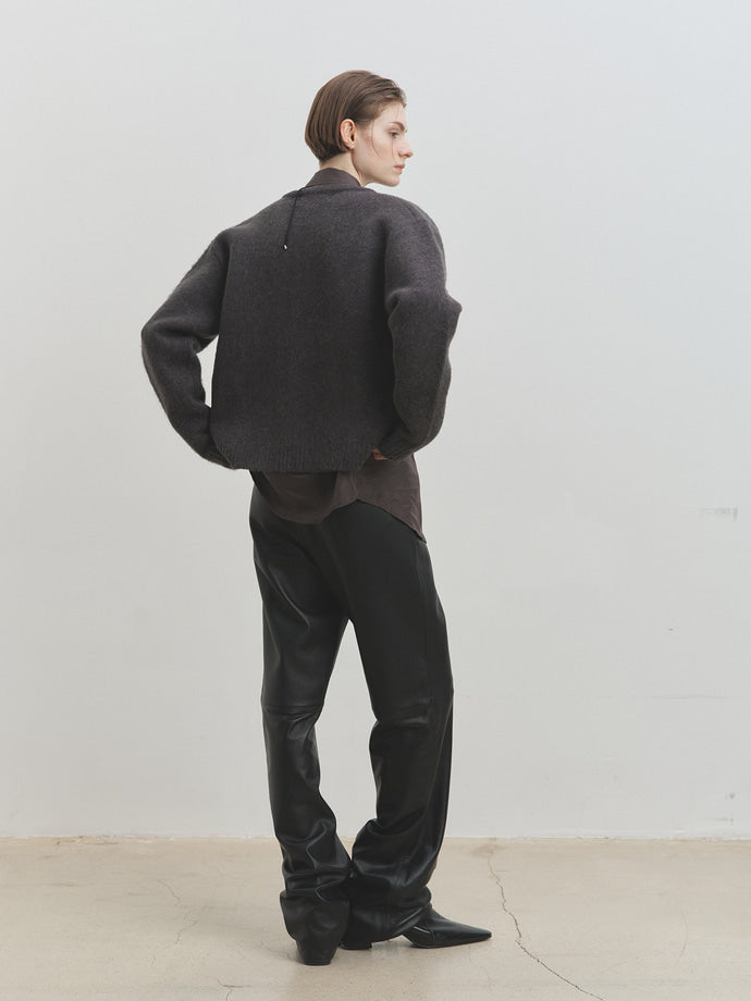 Tonywack - Alpaca Jacquard Knitted Blouson (Grey) product image 3 | TRAB K-Fashion Australia