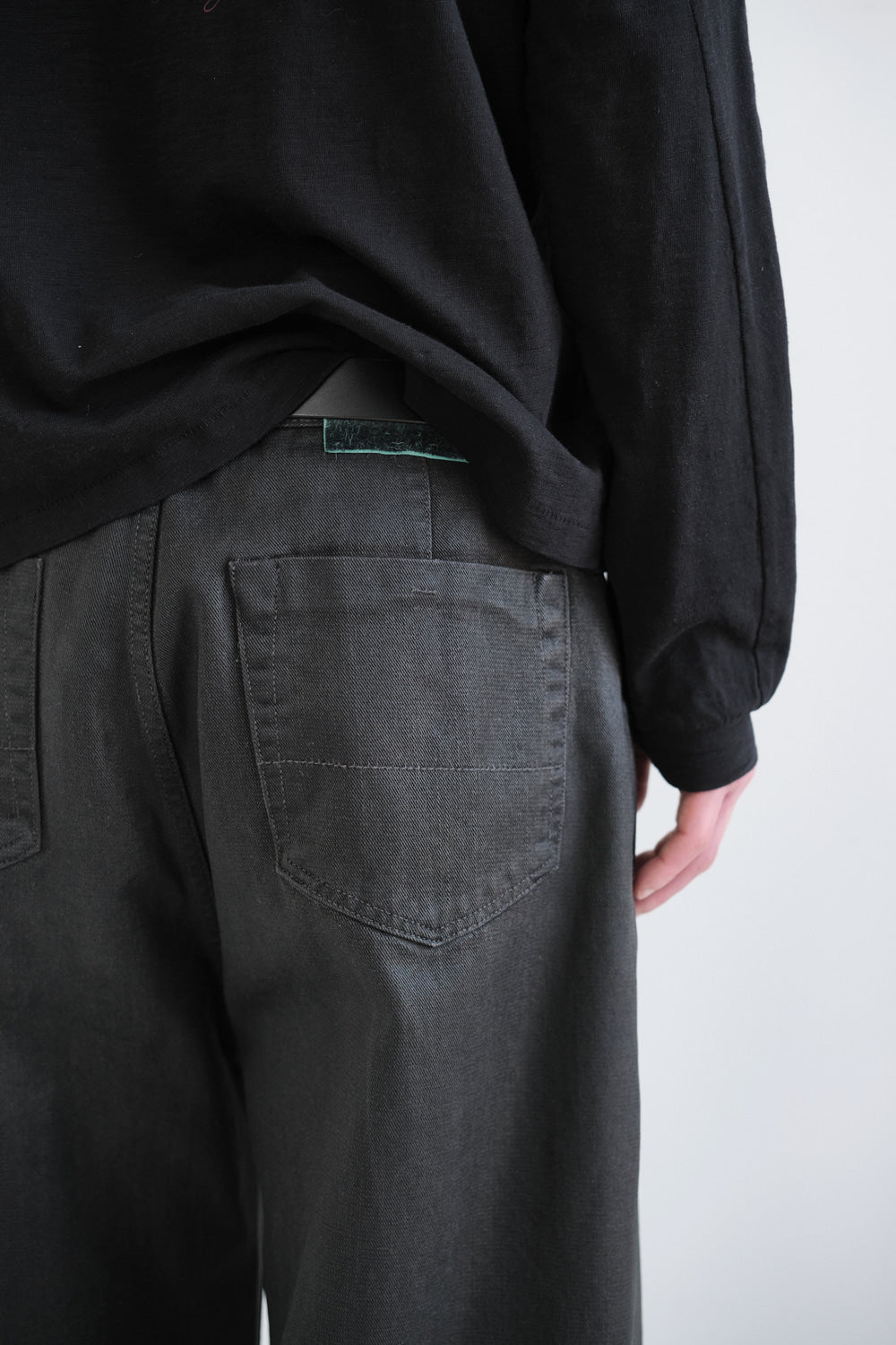 Hatchingroom - Waxed Jeans (Charcoal) product image 8 | TRAB K-Fashion Australia