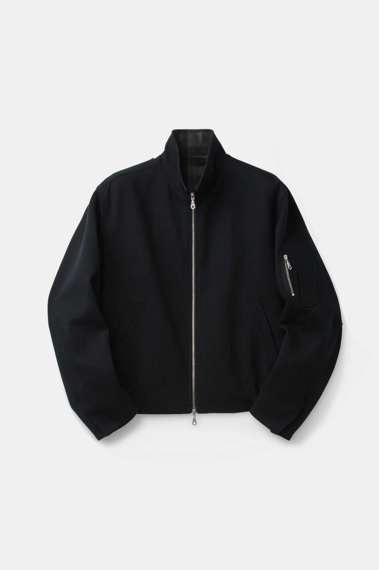 Coor - Pilot Leather Collar Jumper (Dark Navy) product image 1 | TRAB K-Fashion Australia