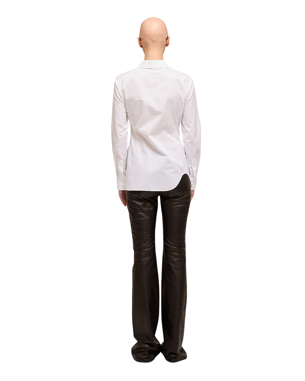 Kimhe Kim - Asymmetrical Shirring Shirt (White) product image 4 | TRAB K-Fashion Australia
