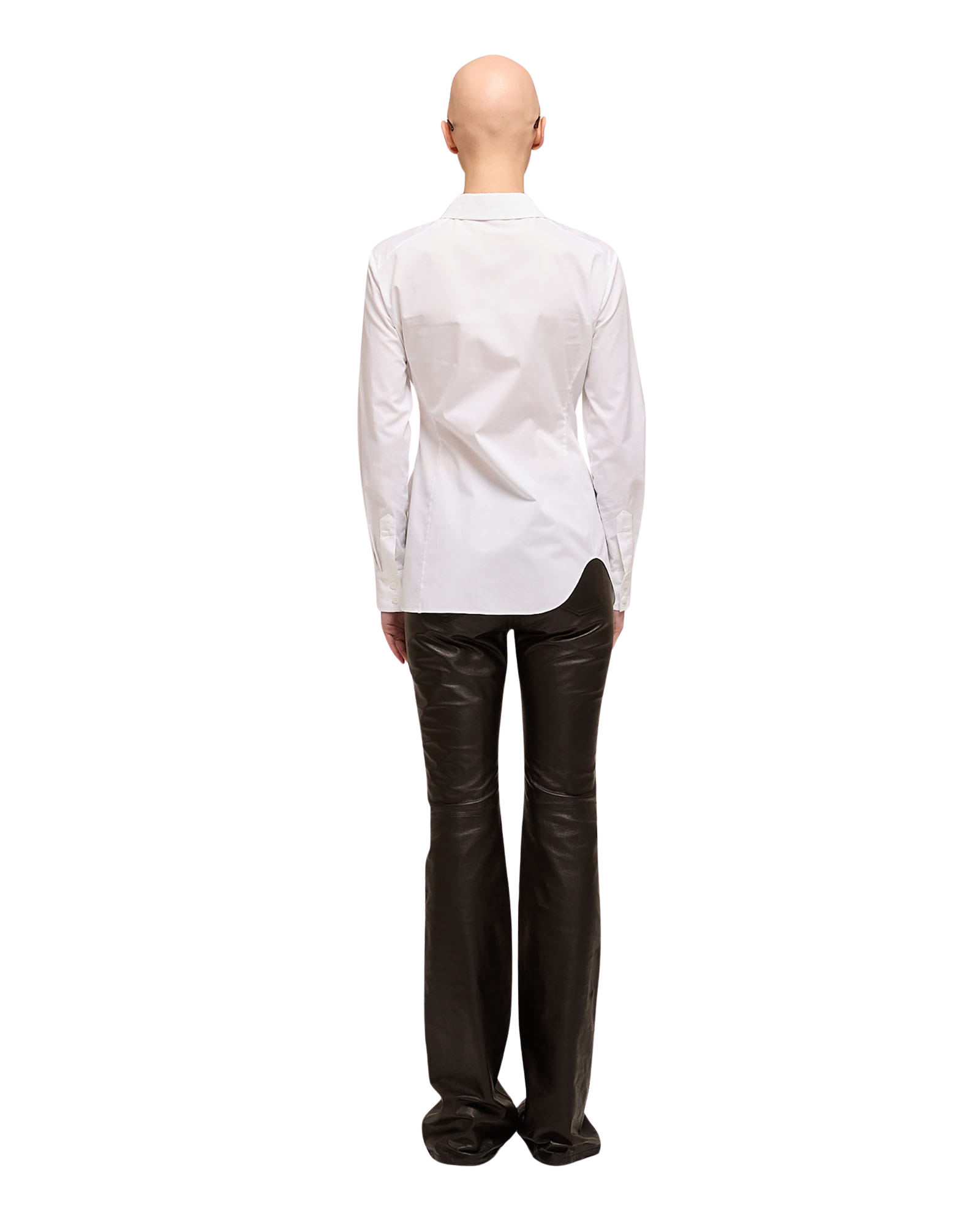 Kimhe Kim - Asymmetrical Shirring Shirt (White) product image 4 | TRAB K-Fashion Australia