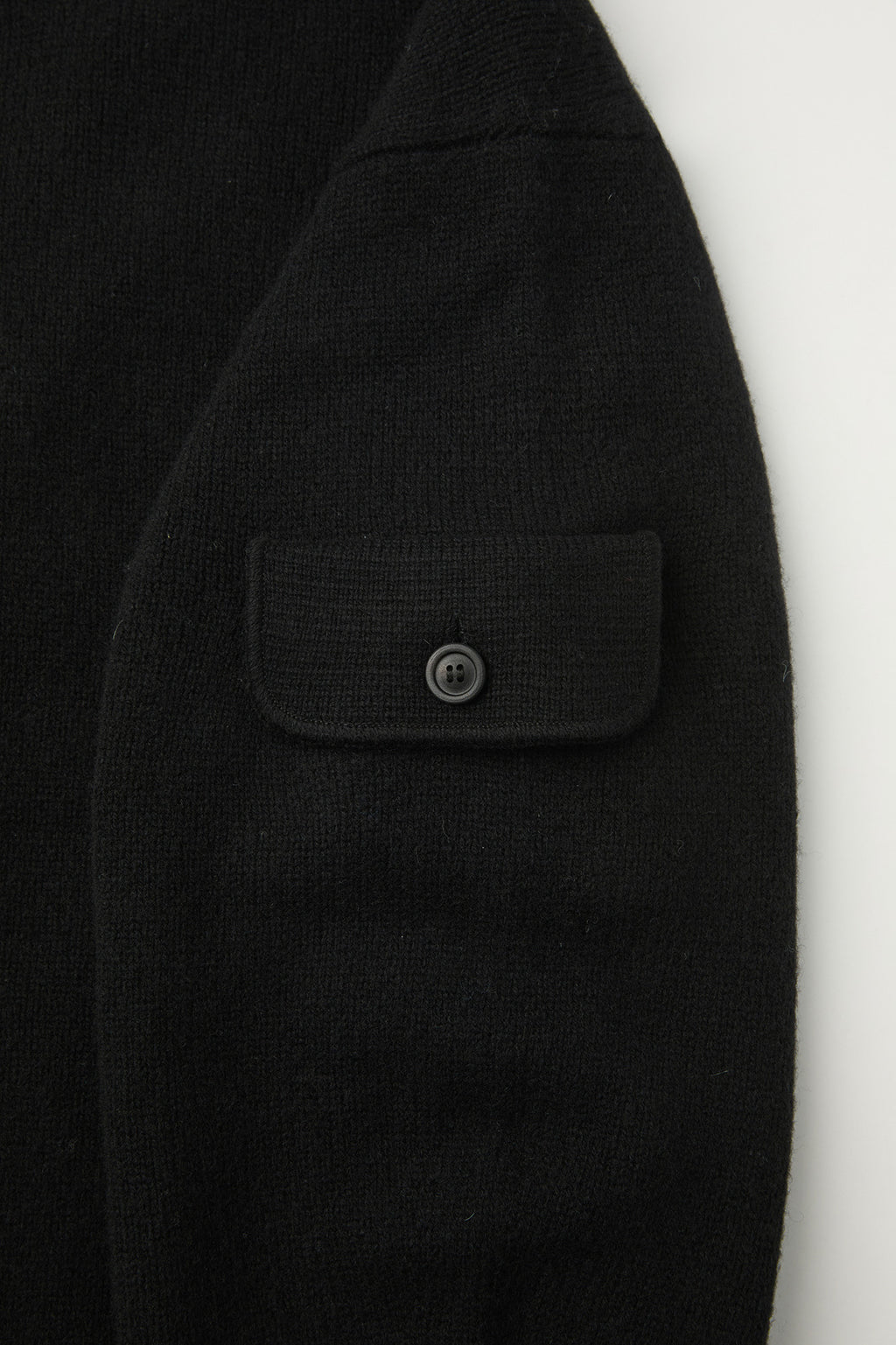 Coor - Wool Cropped Pocket Crewneck Sweater (Black) product image 7 | TRAB K-Fashion Australia