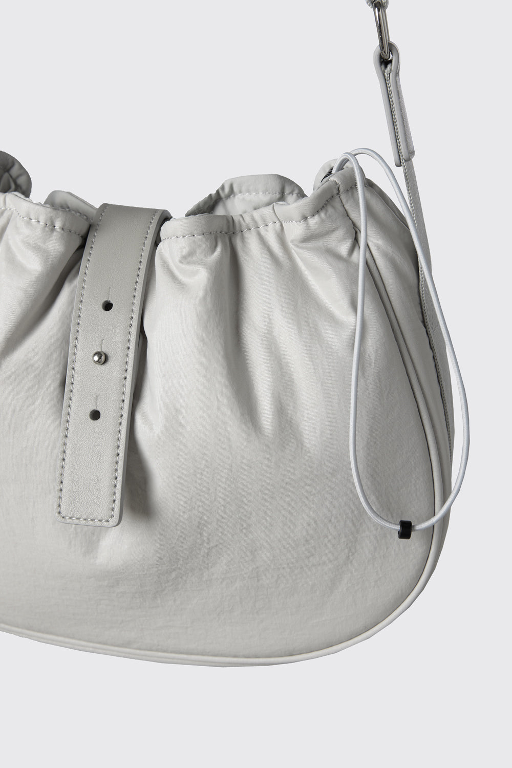 Hatchingroom - Wavy Bag Mini Padded Nylon Light (Grey) product image 5 | TRAB K-Fashion Australia