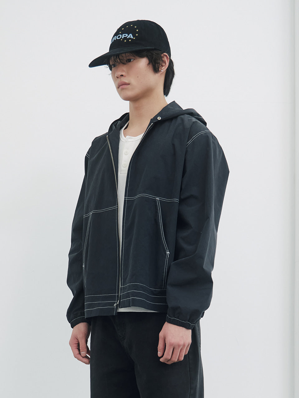 Kijun - Navajo Hooded Jacket (Black) product image 2 | TRAB K-Fashion Australia
