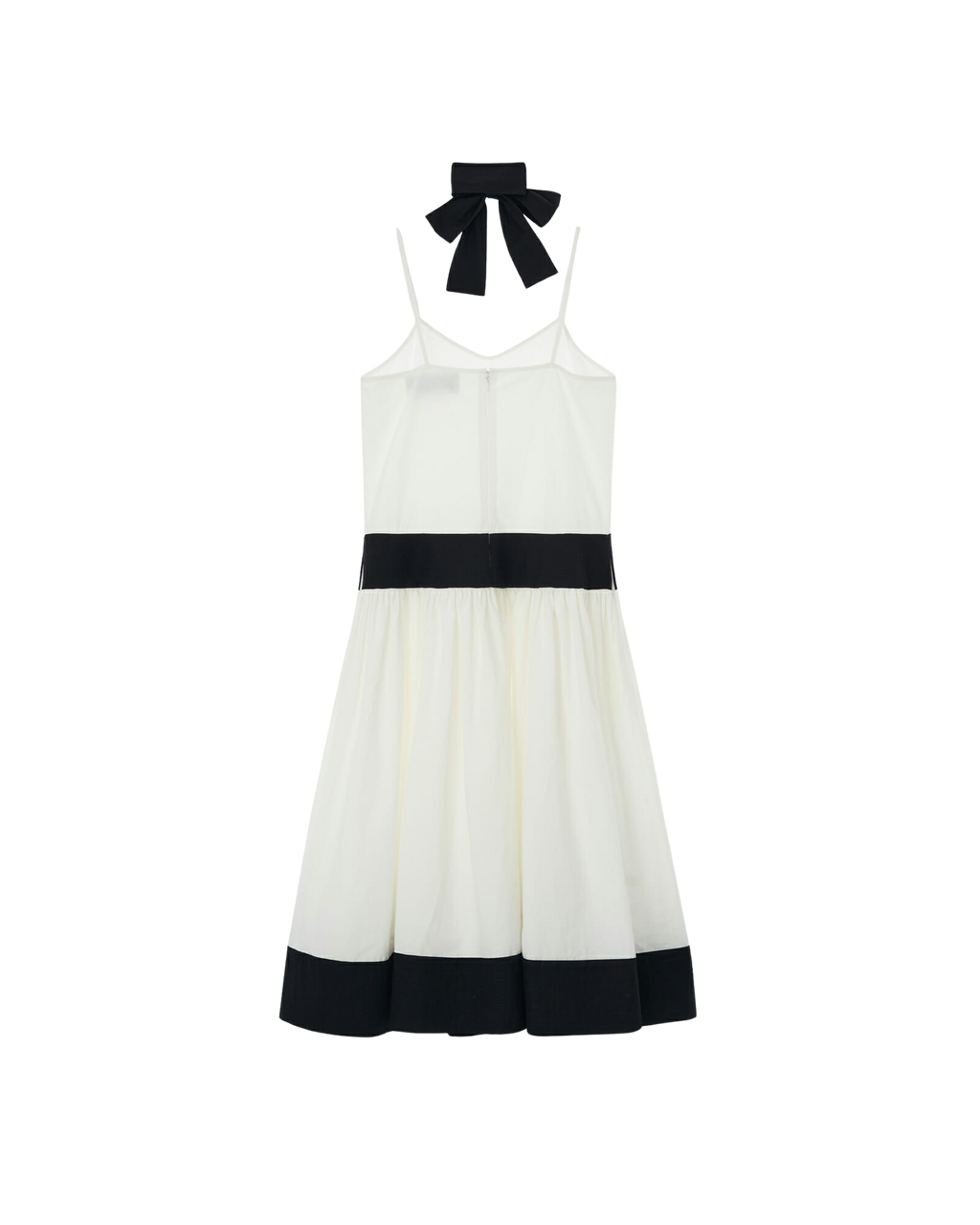 Kimhe Kim - Bi-Color Cotton Blend Midi Dress (Black/White) product image 7 | TRAB K-Fashion Australia