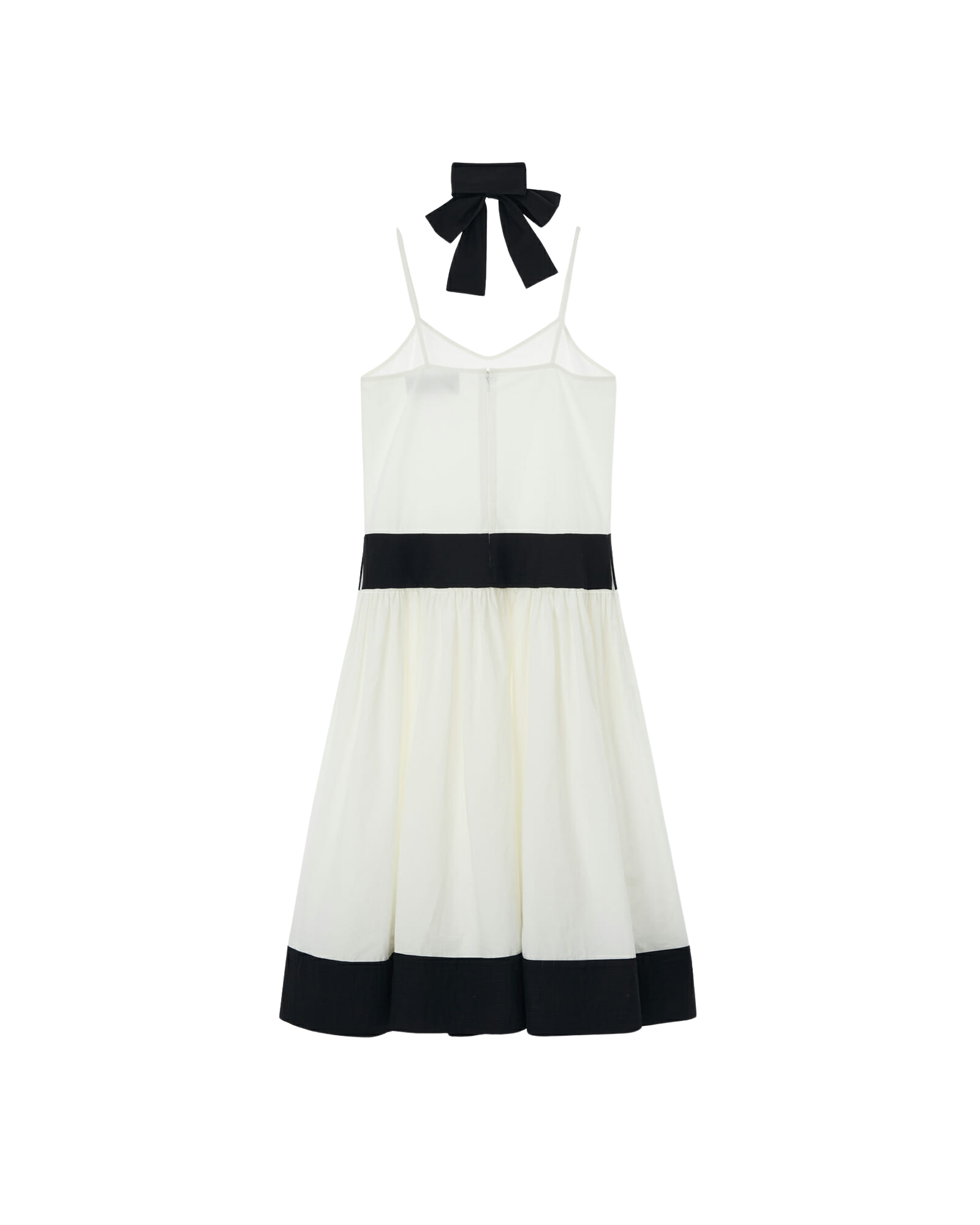 Kimhe Kim - Bi-Color Cotton Blend Midi Dress (Black/White) product image 7 | TRAB K-Fashion Australia