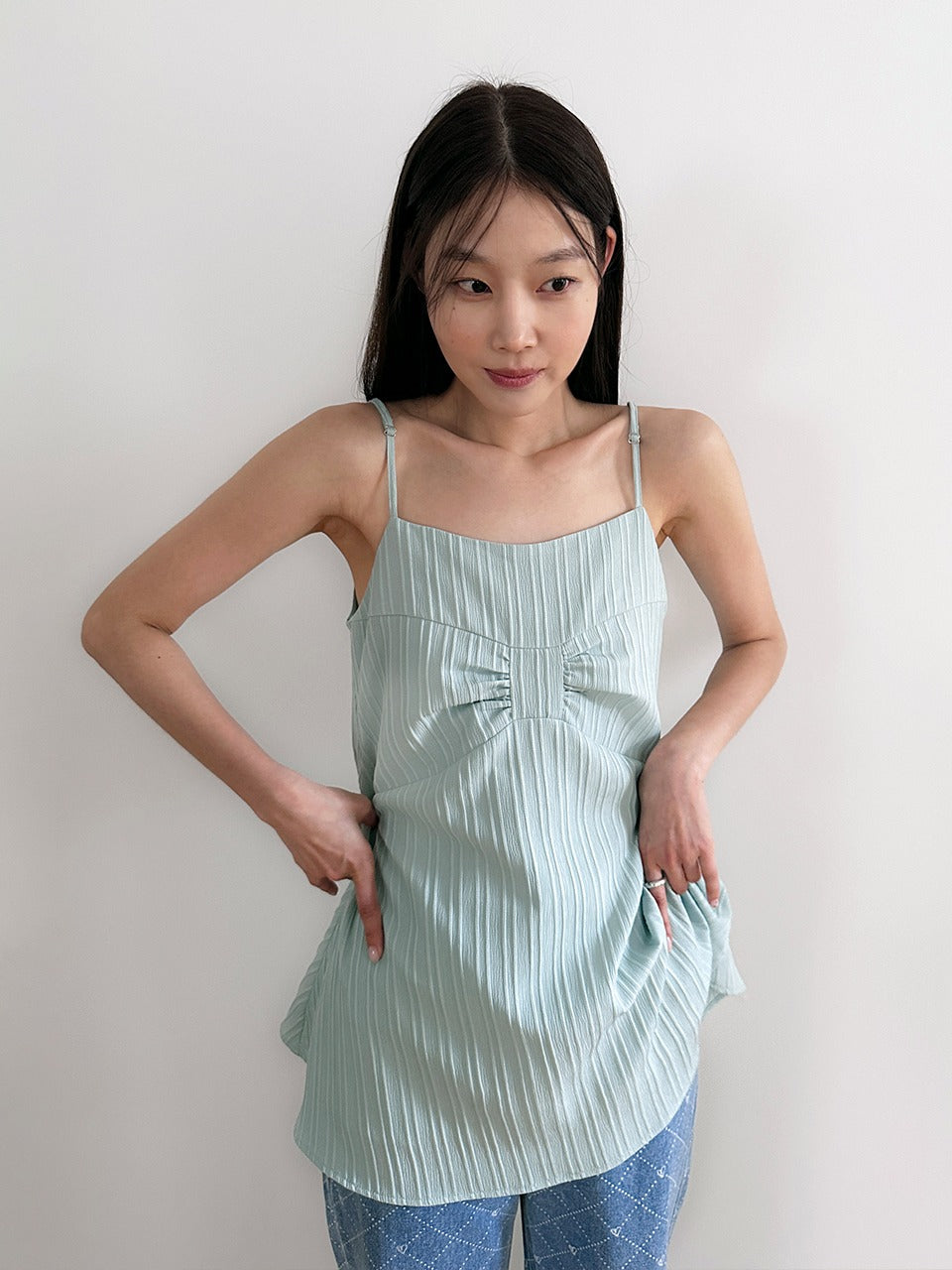 Margarin Fingers - Blooming Ribbon One-Piece (Mint) product image 1 | TRAB K-Fashion Australia
