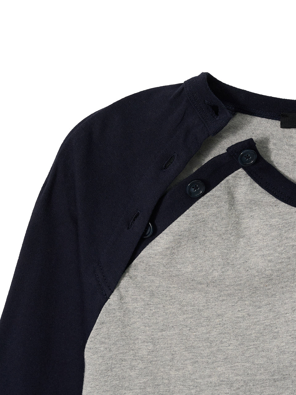 Kijun - Button Open Raglan Tee (Navy) product image 12 | TRAB K-Fashion Australia