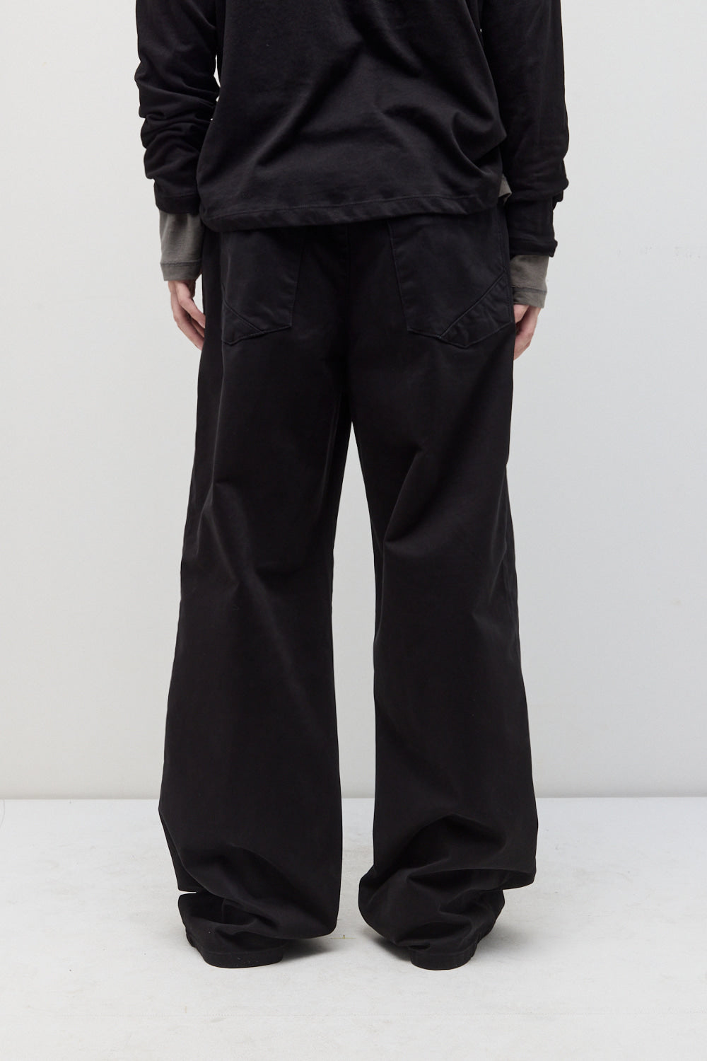 Hatchingroom - Flare Work Trousers Moleskin (Washed Black) product image 11 | TRAB K-Fashion Australia