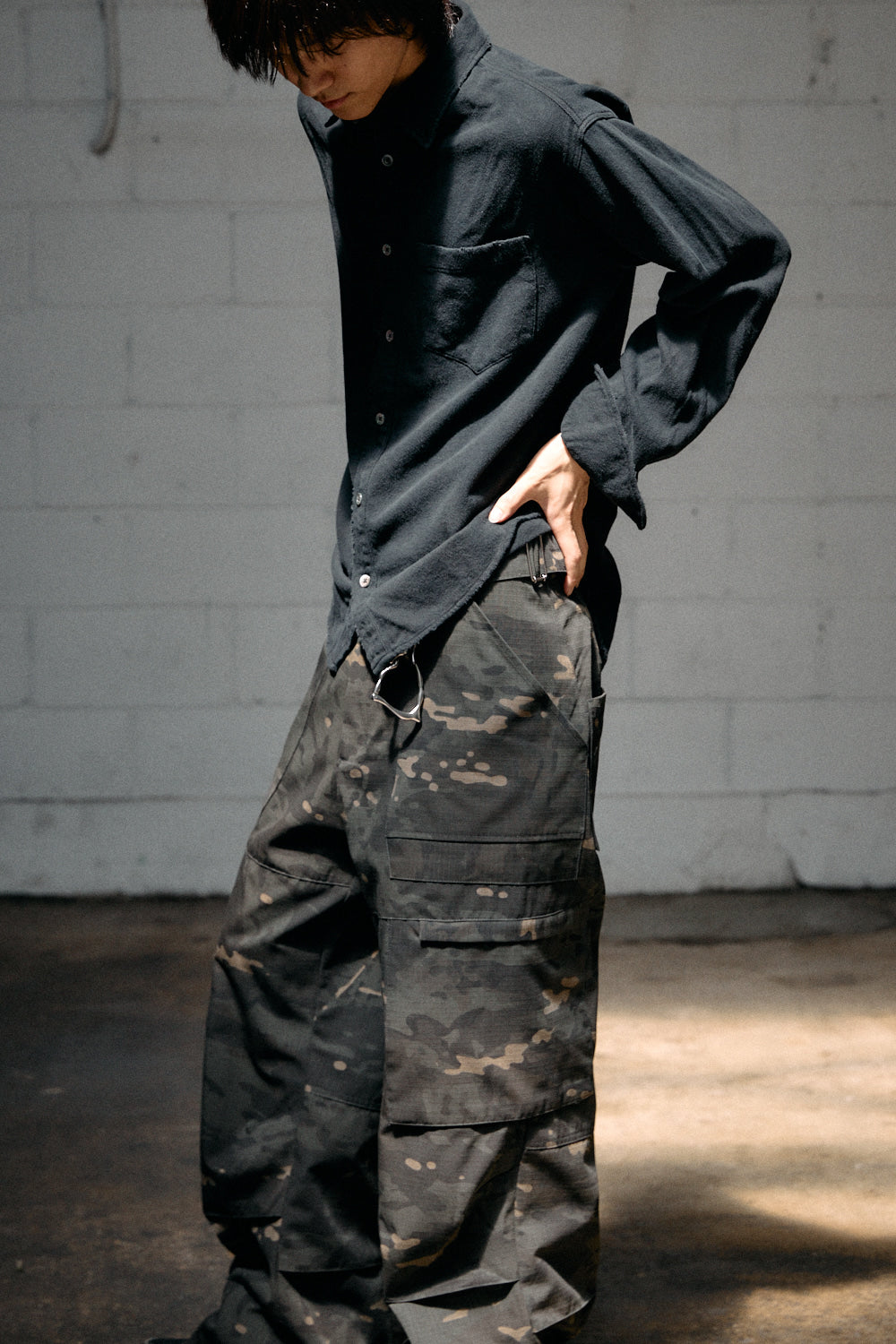 Hatchingroom - Fatigue Over Pants Ripstop Black (Camo) product image 11 | TRAB K-Fashion Australia
