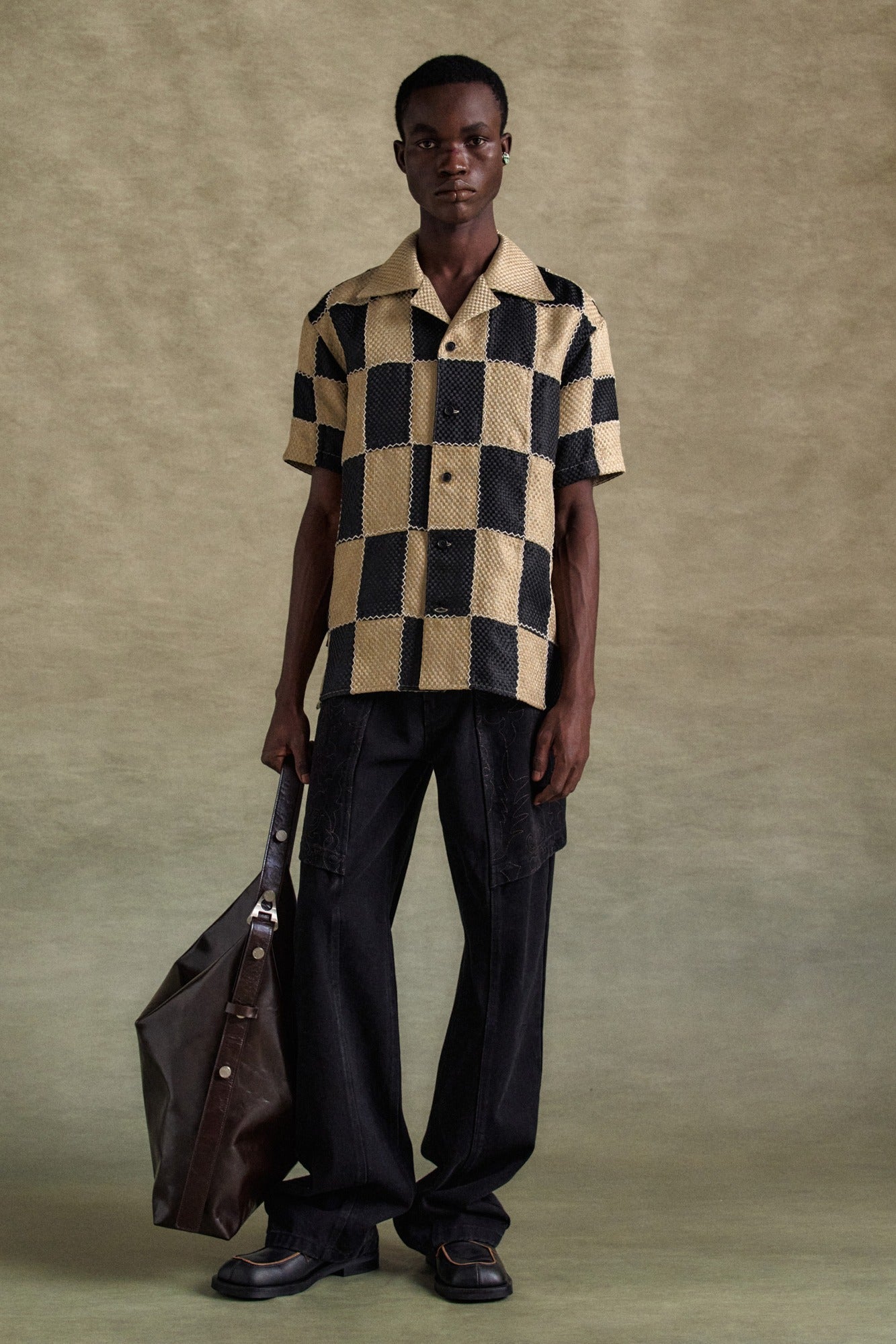 Andersson Bell - Embroidery Wrap Jeans (Black) product image 1 | TRAB K-Fashion Australia