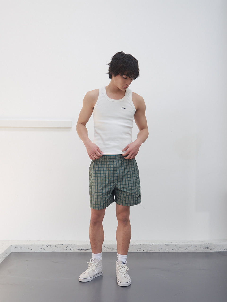 Kijun - Check Shorts (Green) product image 3 | TRAB K-Fashion Australia