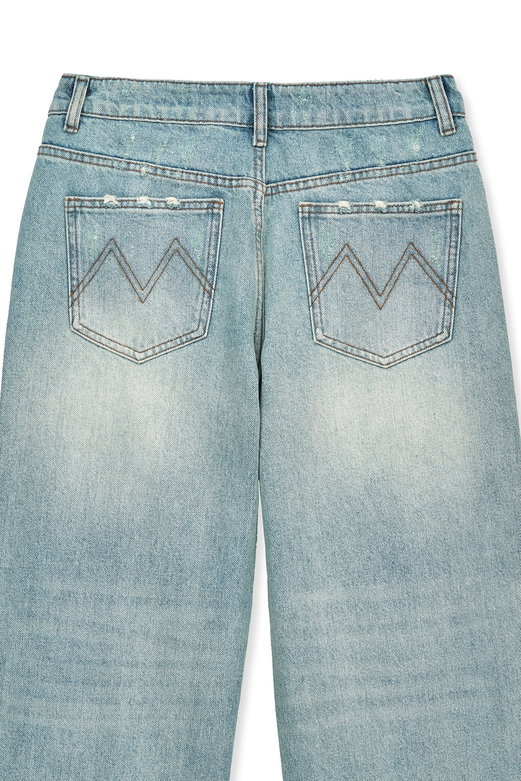 Matin Kim - Heavy Destroyed Denim Pants (Light Blue) product image 5 | TRAB K-Fashion Australia