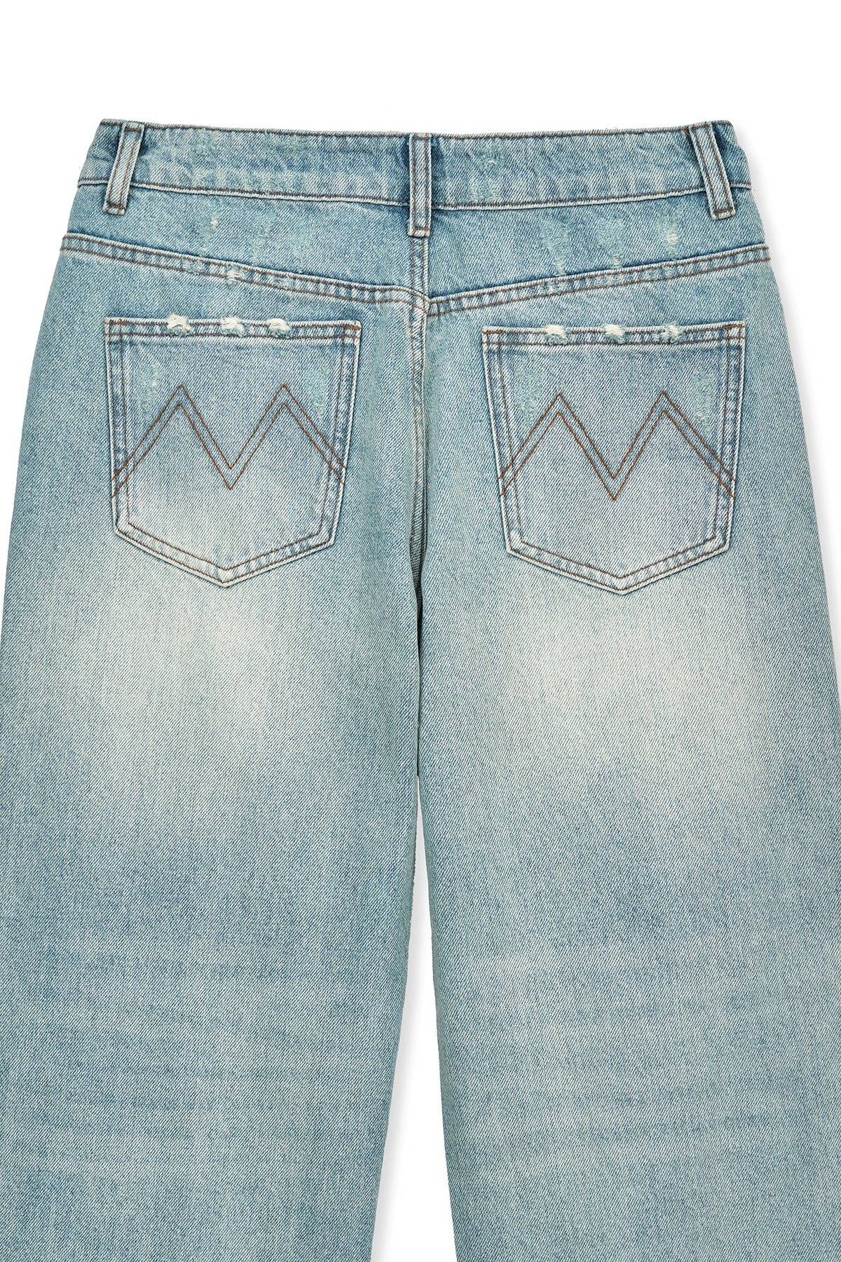 Matin Kim - Heavy Destroyed Denim Pants (Light Blue) product image 5 | TRAB K-Fashion Australia
