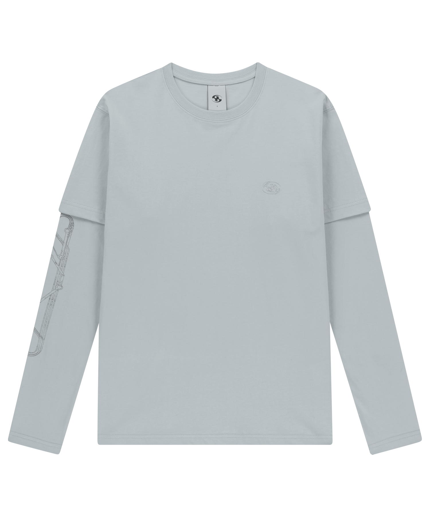 San San Gear - Arcana Tree Long Sleeves (Ice Grey) product image 4 | TRAB K-Fashion Australia